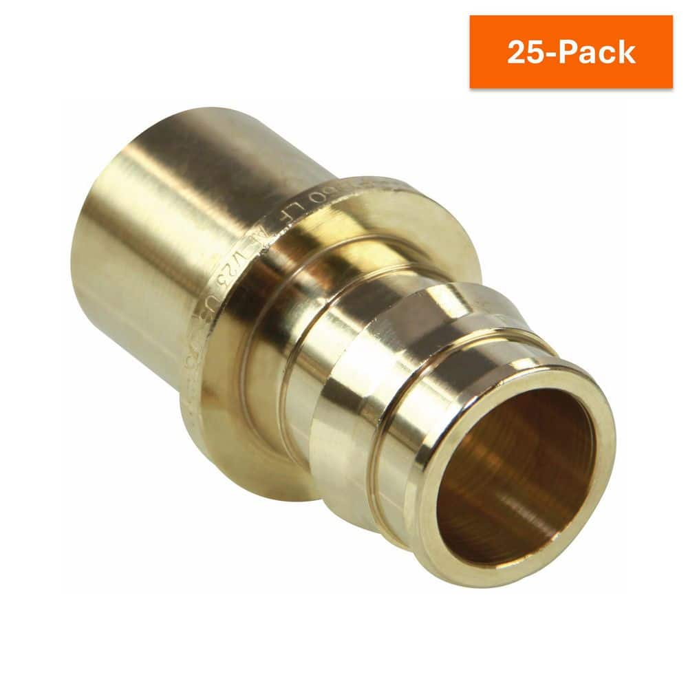 ProPEX 3/4 in. PEX-A Expansion Barb x 3/4 in. Copper Lead-Free Brass Male Sweat Fitting Adapter (25-Pack) price history on PriceWatchPro