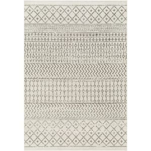 Alois Cream/Charcoal Geometric 7 ft. x 9 ft. Indoor Area Rug