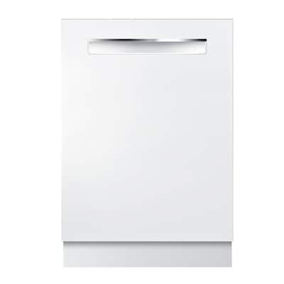 500 Series 24 in. White Top Control Tall Tub Pocket Handle Dishwasher with Stainless Steel Tub, AutoAir, 44dBA