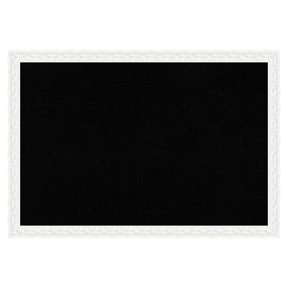 Bethany White 26 in. x 18 in. Wood Framed Black Cork Memo Board price history on PriceWatchPro