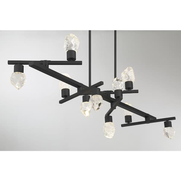 George Kovacs Kosmyc 10-Light Sand Black Integrated LED Statement