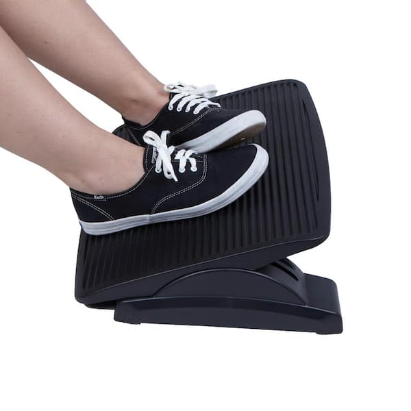 Mount-It! Under Desk Footrest with Messaging Rollers and Height Adjustment  | 18 x 14 Inches