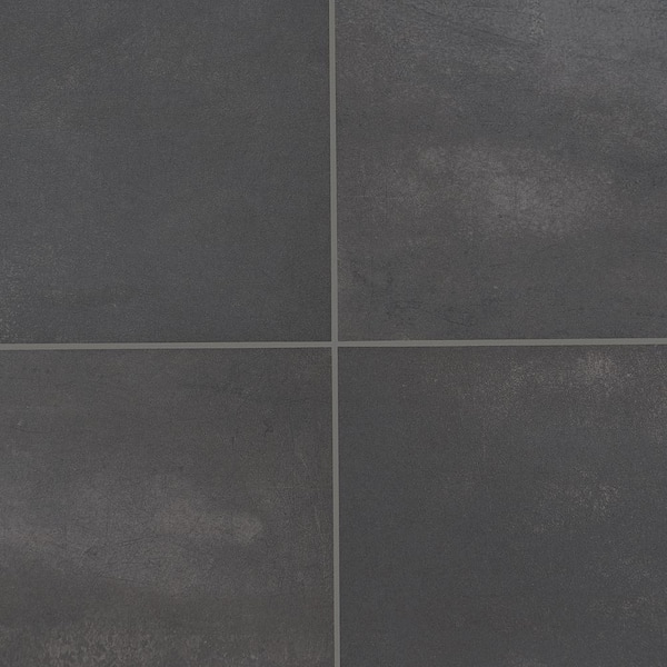 Ivy Hill Tile Forge Black 48 in. x 24 in. Matte Porcelain Floor and Wall Tile (2 Pieces, 15.49 Sq. ft./Case)