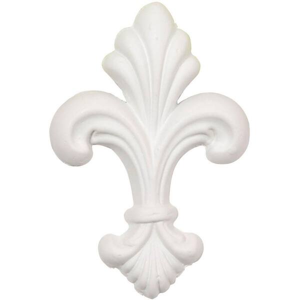 Ekena Millwork 2-3/4 In. X 4 In. X 1/2 In. Polyurethane Fleur-De-Lis Small  Onlay Onl04X03X01Fl - The Home Depot