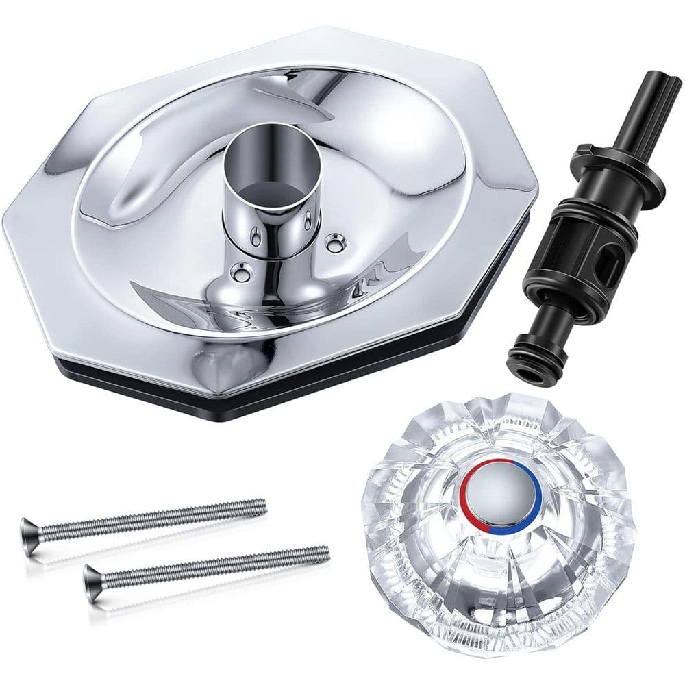7.99 in. x 5.51 in. Chrome Trim Replacement Kit for Tub and Shower Faucet, Push Pull Shower Valve Parts price history on PriceWatchPro