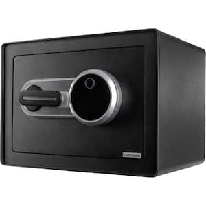 Fingerprint Biometric Safe Lockbox, Black