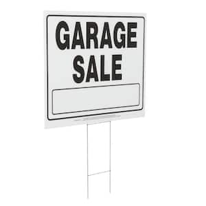 20 in. x 24 in. Corrugated Plastic Garage Sale Sign