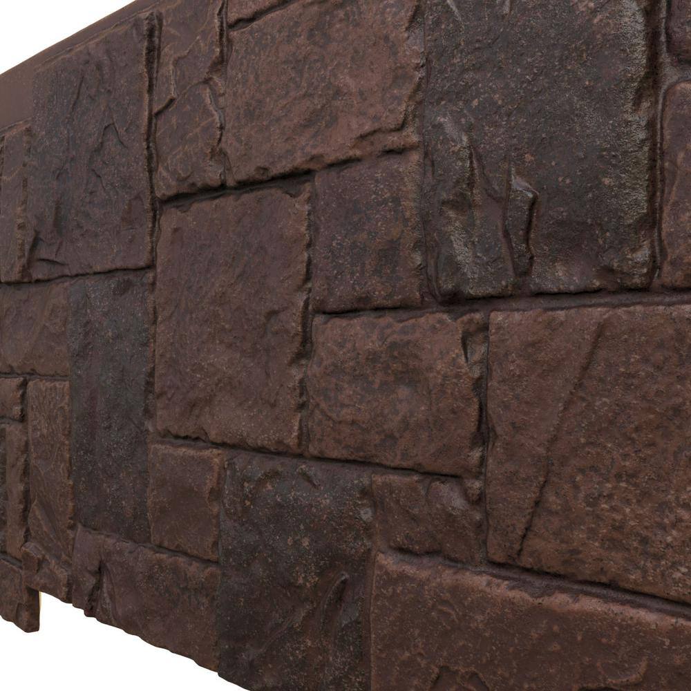 Deep Creek Castle Rock Faux Stone Siding Panel, 49" x 24.5"