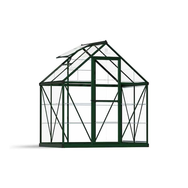 CANOPIA by PALRAM Harmony 6 ft. x 4 ft. Green/Clear DIY Greenhouse Kit