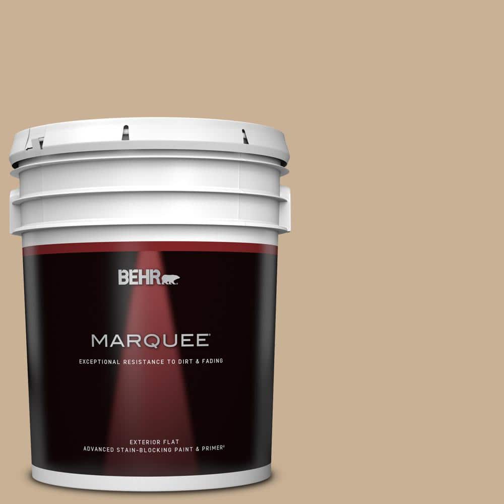BEHR MARQUEE 5 gal. MQ246 Basswood Flat Exterior Paint & Primer