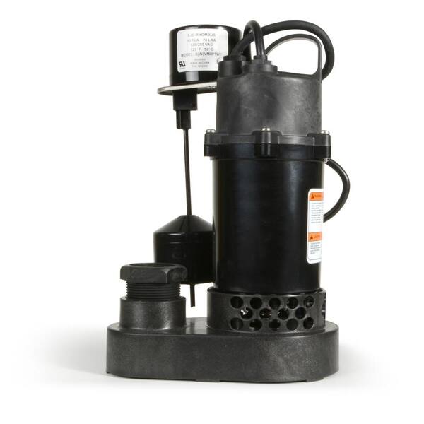 Everbilt 1/2 HP Aluminum Sump Pump Tether Switch HDSP50W, 42