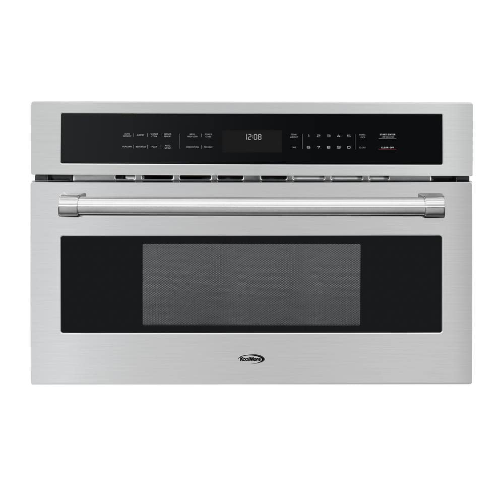 30 in. 1.6 cu. ft. Capacity Microwave with Speed Convection Oven and Air Fryer in Stainless-Steel
