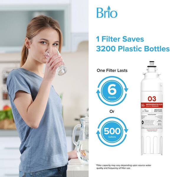Brio 6046A Refrigerator Water Filter Replacement For LGLT1000P - View #10