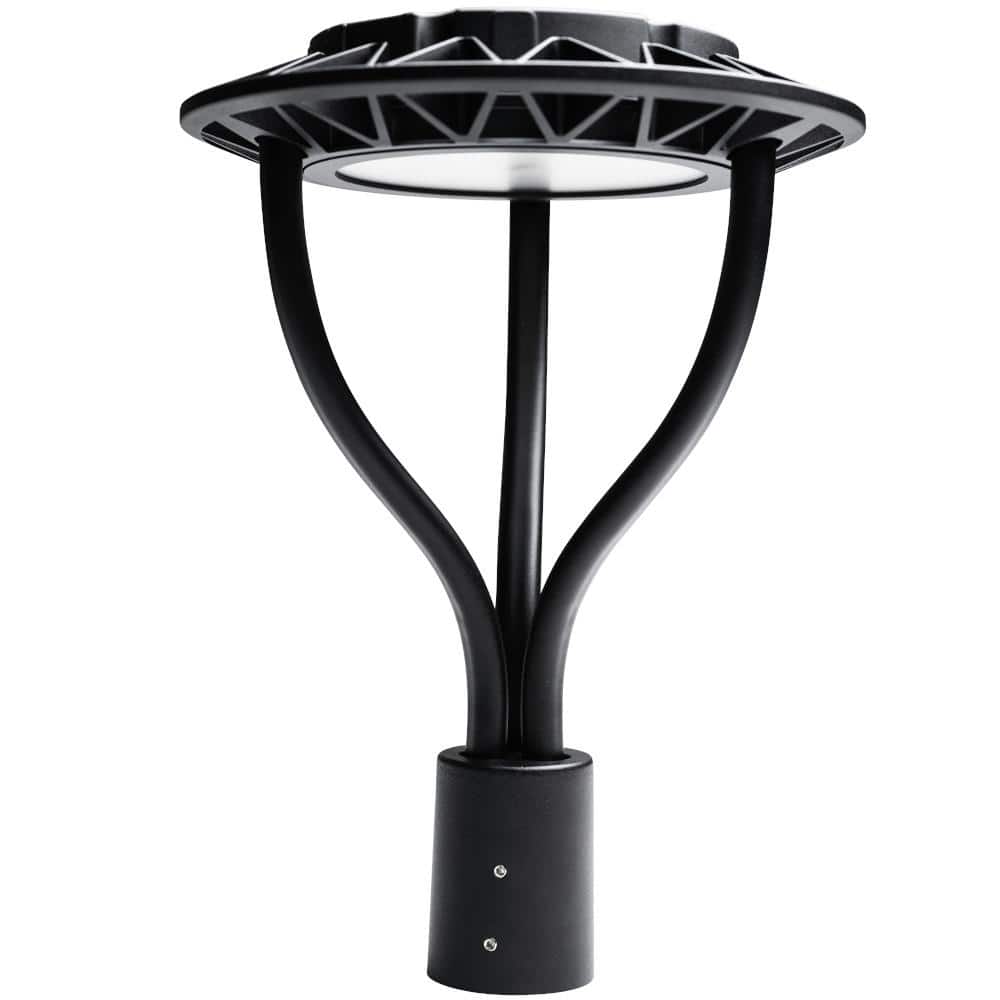 1-Light Black Aluminum Selectable Lumens Outdoor Weather Resistant LED Post Light with Integrated LED price history on PriceWatchPro