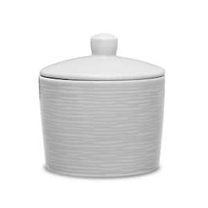 Colorscapes Grey-on-Grey Swirl 5.5 fl. oz. Gray Porcelain Sugar Bowl
