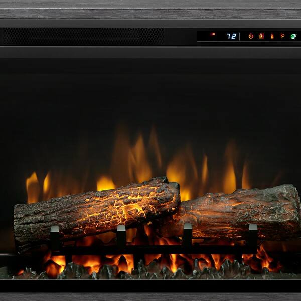 Dimplex Dean 65 in. Media Console in Wrought Iron with a 26 in. Electric  Fireplace with Logs GDS26L8-1909WI - The Home Depot