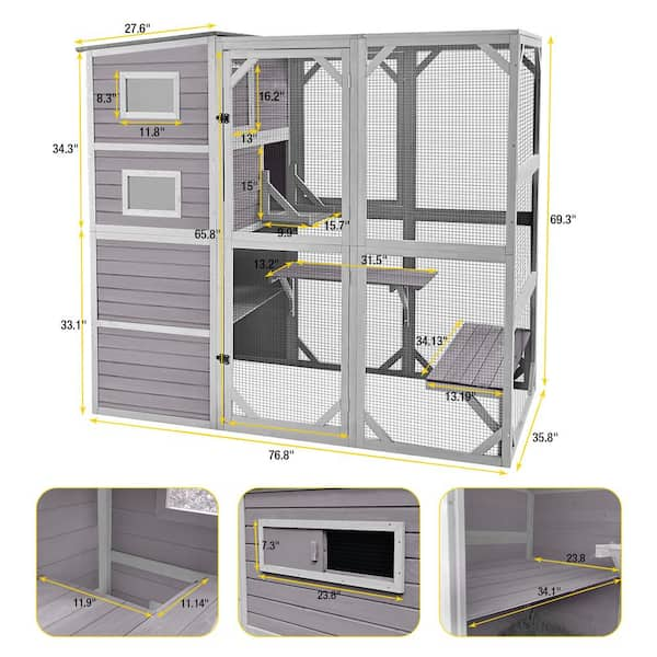 Large cat enclosures top indoor