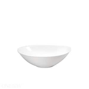 45.25 oz. Fusion Bright White Porcelain Oval Bowls