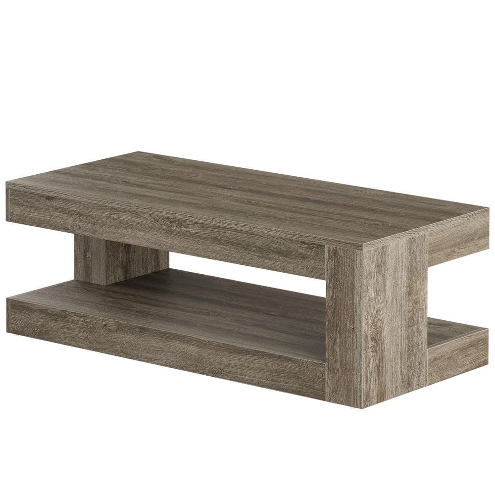 【新品未使用】LOWYA Hifiani center table 2 TRIBESIGNS WAY TO ORIGIN Inaayah 47.24 in. Gray Rectangle Wood