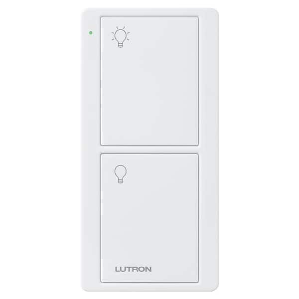 Lutron Pico Smart Remote (2-Button On/Off) for Caseta Smart Switch, Ivory (PJ2-2B-GIV-L01)