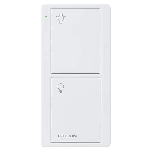Lutron 2-Button Pico Remote Control for Caseta Wireless Switch, White