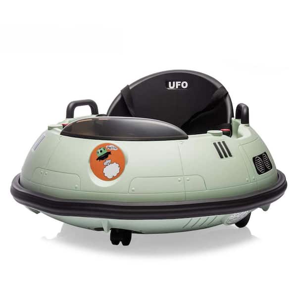 12V Kids Ride on Bumper Car, Remote Control, 360 Degree Spin, LED Lights, Safety Belt, Music, Pink