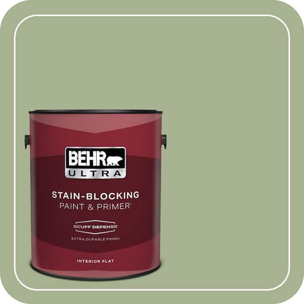 BEHR ULTRA 1 gal. #PPU11-06 Willow Grove Extra Durable Flat Interior Paint & Primer
