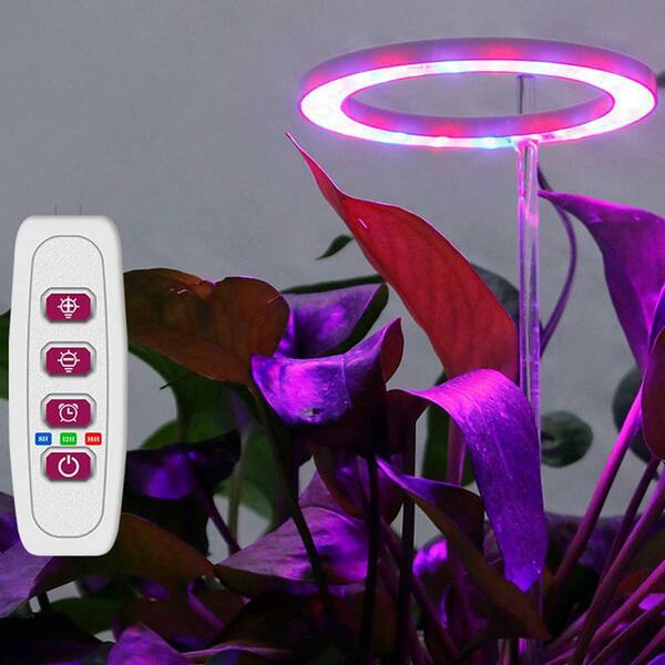 TAIFOND 1-Light 3.54 in. Indoor Red Blue Full Spectrum Integrated LED Grow Light, Daylight