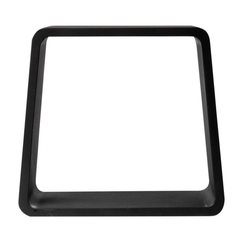 Black Matte Resin Contemporary Shower Bench