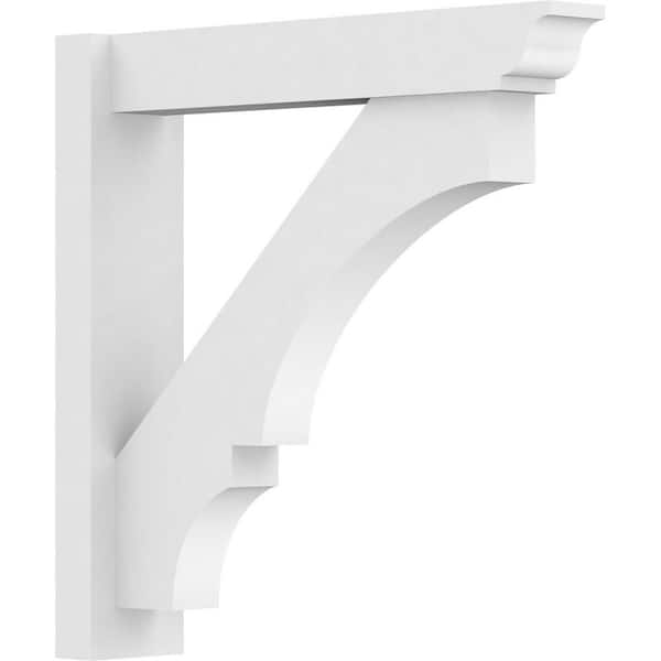 Ekena Millwork Balboa 5 in. W x 24 in. H x 24 in. D Signature Urethane Polyurethane Outlooker with Traditional Ends