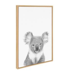 33 in. x 23 in. "Koala II" by Tai Prints Framed Canvas Wall Art