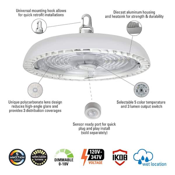 Reviews for Metalux UHBS2 LED Round High Bay with 3 Field Select