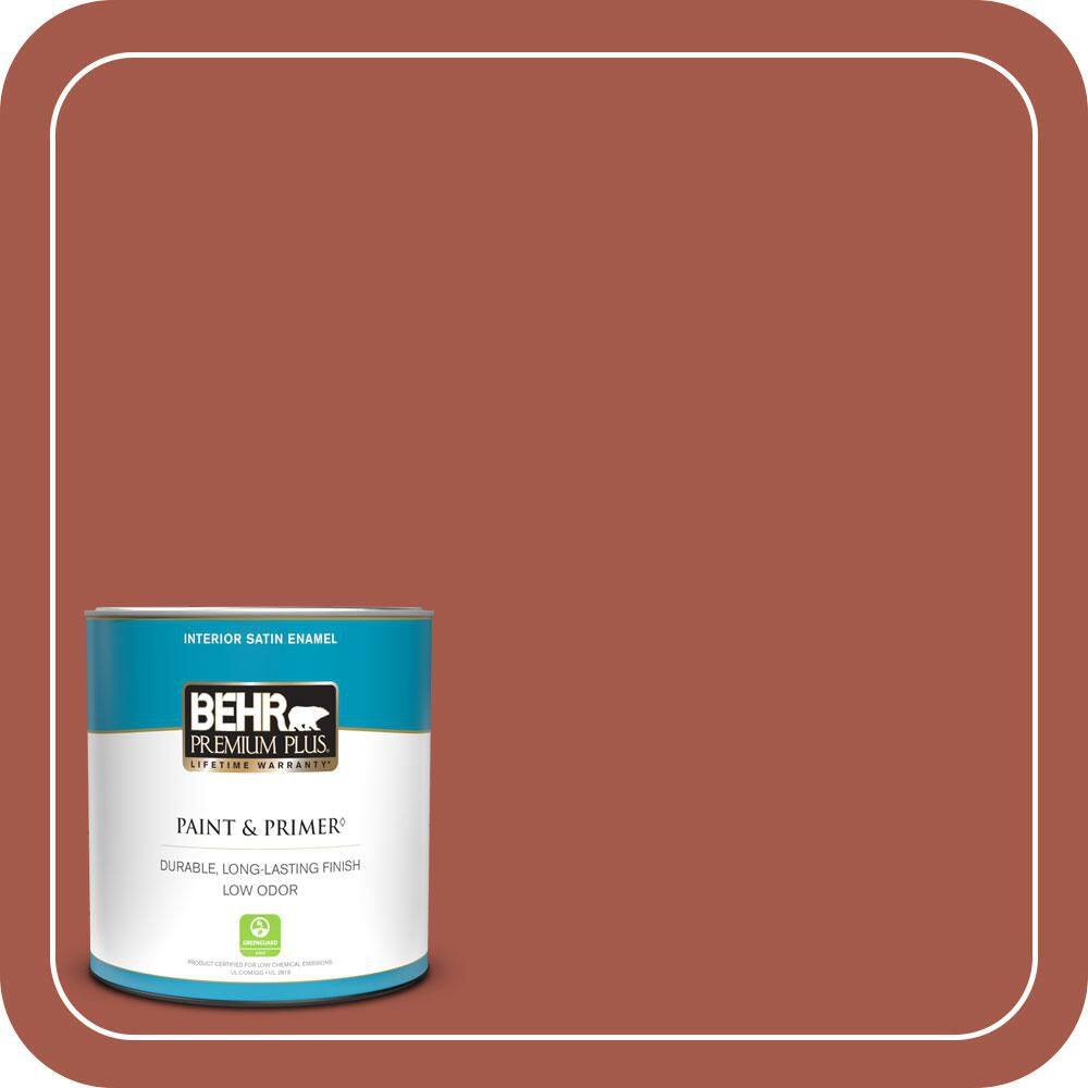 1 qt. #PPU2-15 Cajun Red Satin Enamel Low Odor Interior Paint & Primer price history on PriceWatchPro