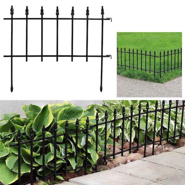 FAWEY TRED INC 18 in. H x 22 in. L Iron Garden Fence (Set of 5) TG