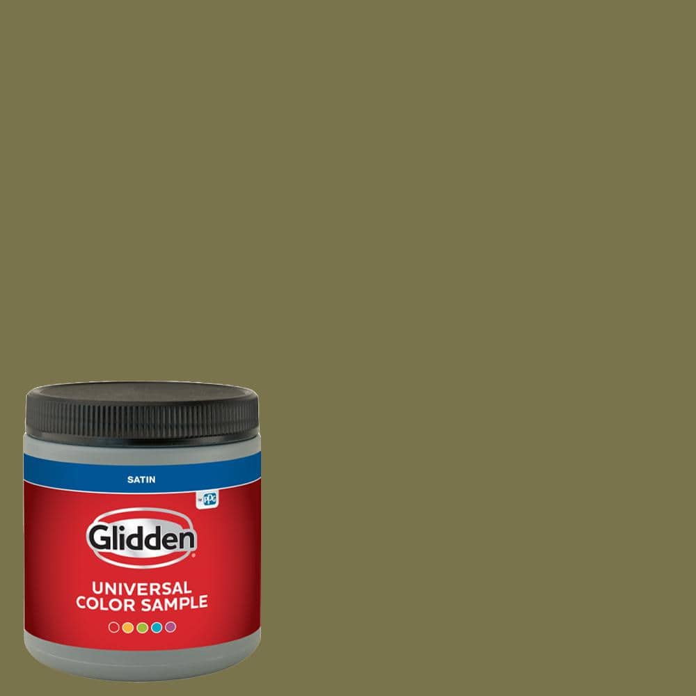 Glidden 8 oz. PPG1113-6 Green Briar Satin Interior Paint Sample
