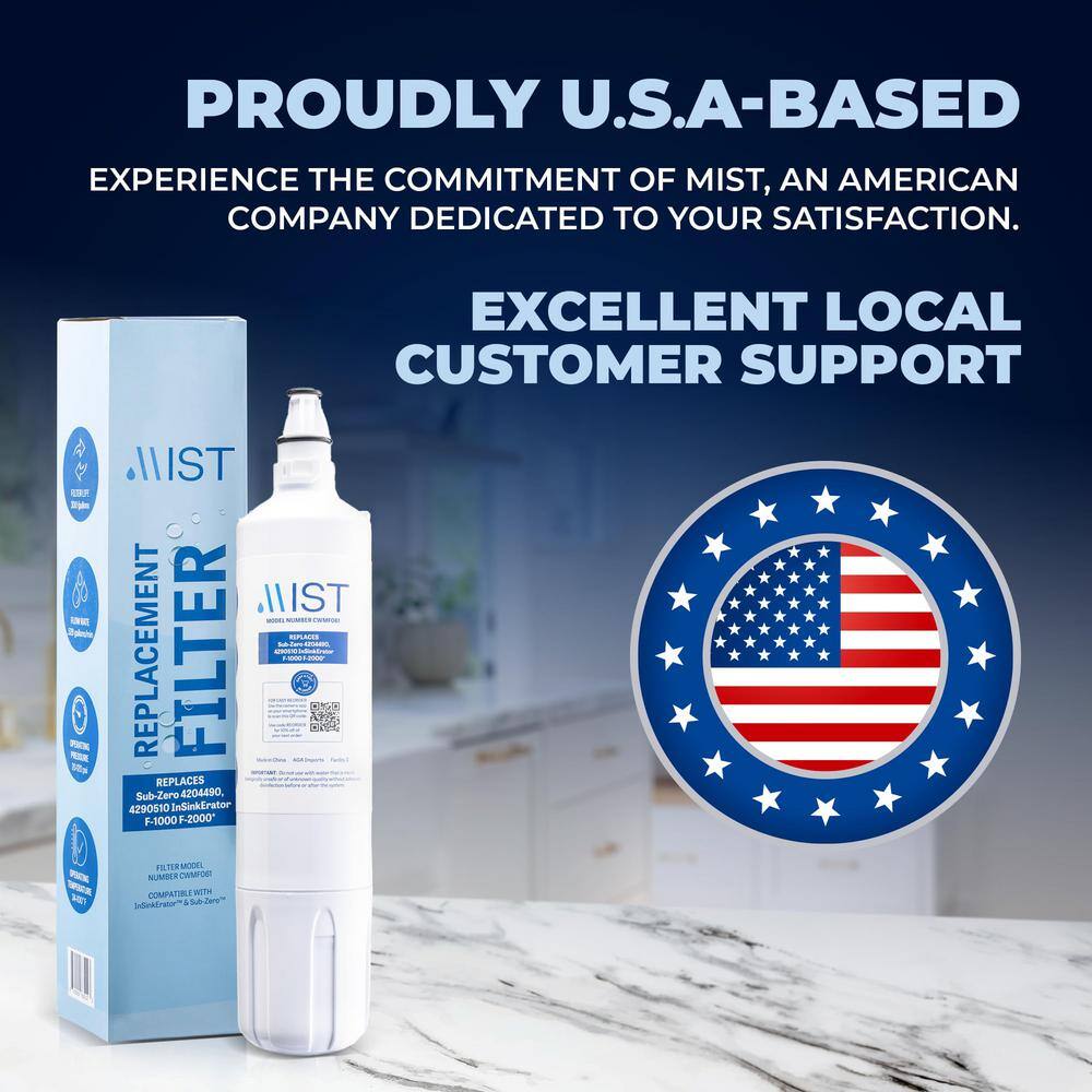 Mist 3-Pack White Twist-in Refrigerator Water Filter
