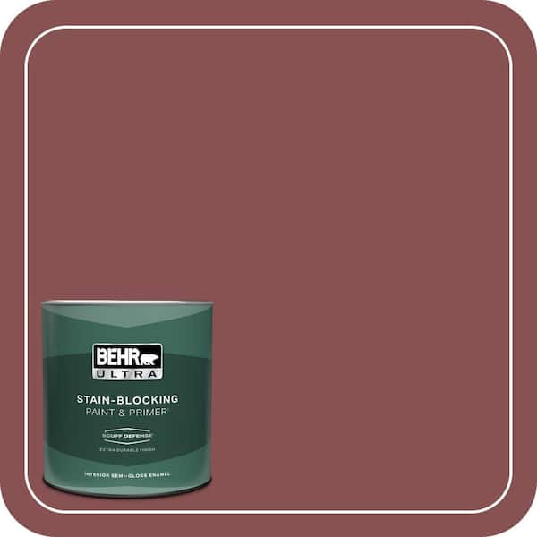 BEHR ULTRA 1 qt. #ECC-59-3 New Roof Extra Durable Semi-Gloss Enamel Interior Paint & Primer