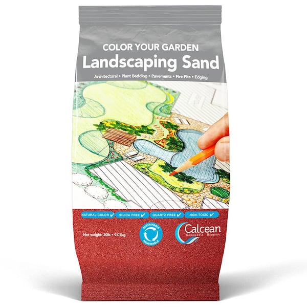 Calcean Renewable Biogenic 20 lbs. Landscaping Sand - Sunset Red