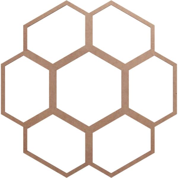 Ekena Millwork 28 in. x 9.875 in. x 0.375 in. Wood Medallion Moulding