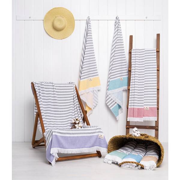 Yachting Classic 2-Pc. Turkish Cotton Beach Towel Set