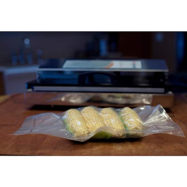 FoodVacBags Jumbo Vacuum Food Sealer Bags - Set of 100 15 x 18