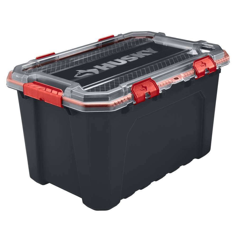 thumbnail image 2 of Husky 5-Gal. Professional Duty Waterproof Storage Container With Hinged Lid In R 2 of 14
