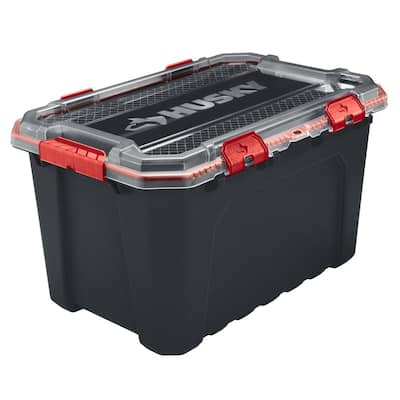 Giant Plastic Storage Stackable Bins 17Wx16Dx13H