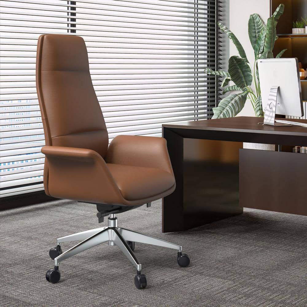 Leisuremod Celeste Faux Leather Adjustable Height Ergonomic Office