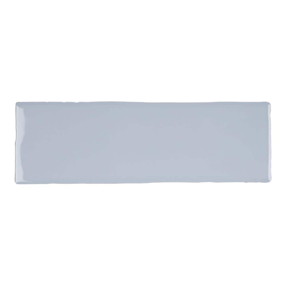 Sky Blue Glossy Porcelain Rectangular Wall and Floor Tile
