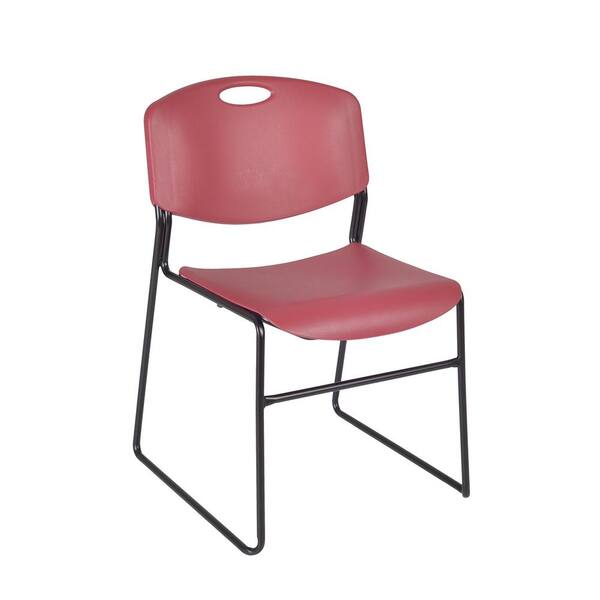 Regency Zeng Burgundy Stack Chair