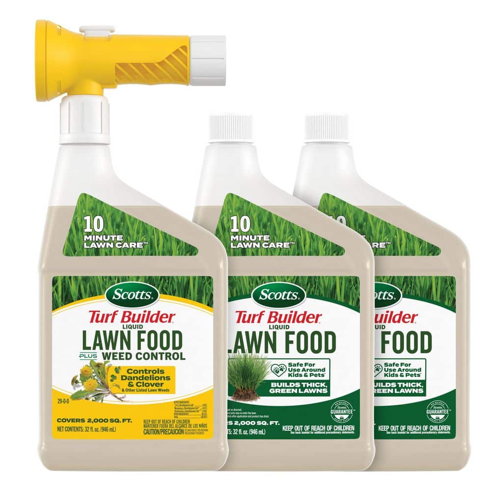 Turf Builder Liquid Lawn Food Plus Weed Control and Liquid Lawn Food Refills, 32 fl. oz. (3-Pack Bundle) price history on PriceWatchPro