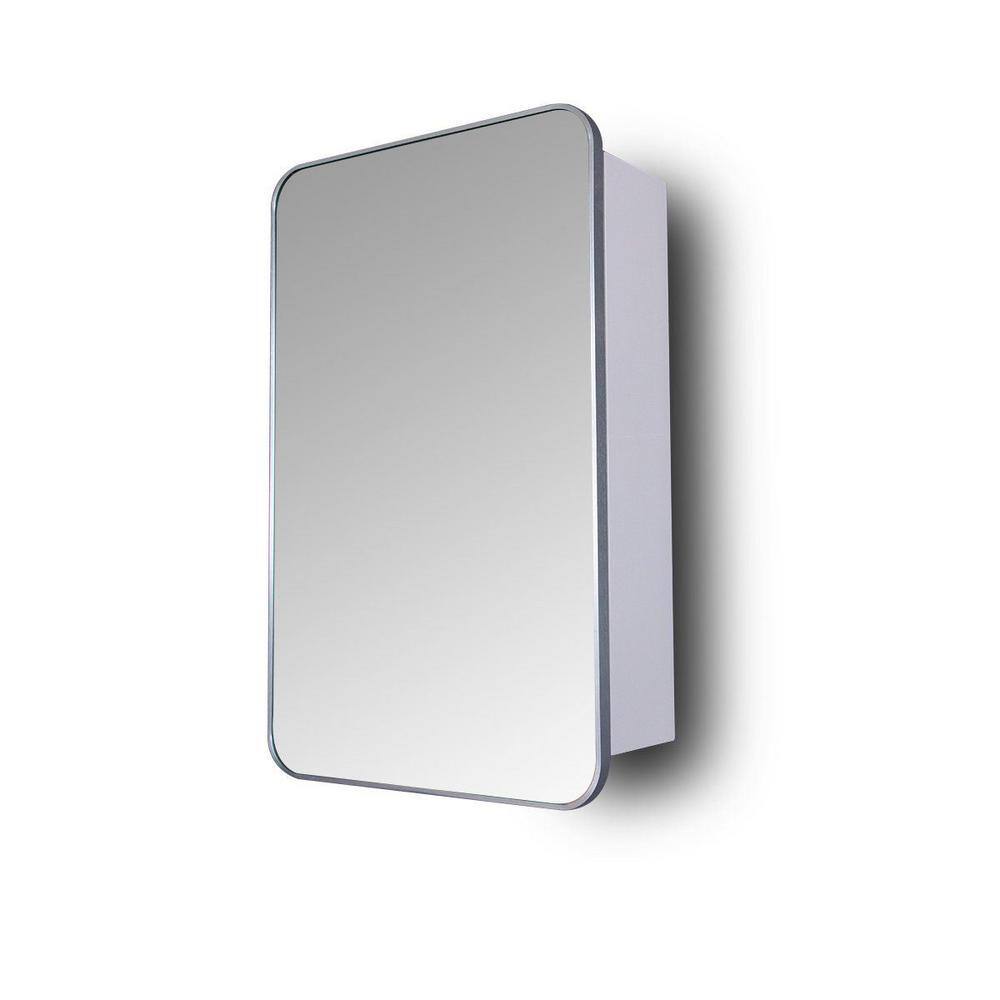 17 in. W x 5.94 in. H D x 27 in. H Silver Stain Nickel Aluminum Frame Surfa