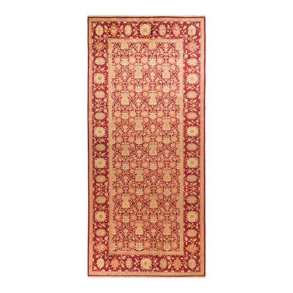Eclectic Rug Red Chloe & Olivia Home Eclectic Red 6 ft. x 9 ft. Floral Wool Indoor Area ...