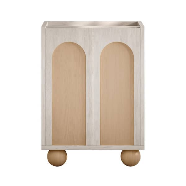 Swiss Madison Plaisir II 24 in. Freestanding Bathroom Vanity Cabinet without Top in White Oak